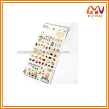 kawaii kitchen stickers of kids cute puffy stickers